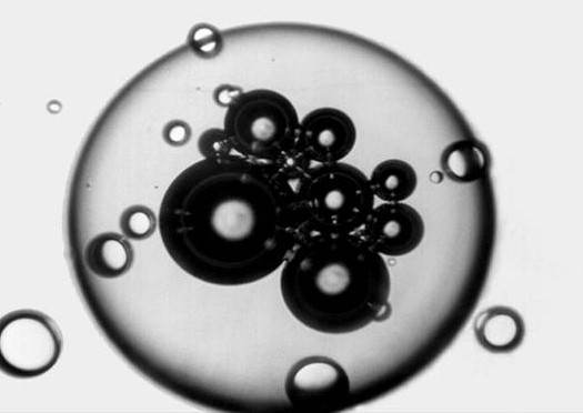 Large Air-Filled Droplets