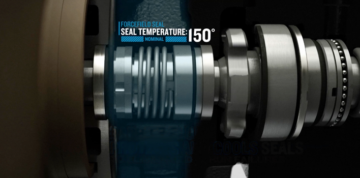 Chamber barrier fluid to keep the seal cool and lubricated