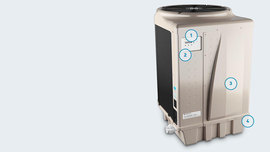 Pentair UltraTemp high performance pool and spa heat pump features and components meet or exceed existing codes and standards.
