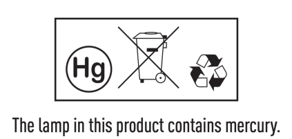 The lamp in this product contains mercury