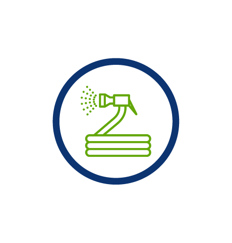 squeeze nozzle, green hose, outdoor water conservation, blue circle, transparent png