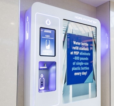 Hockey fans in xcel energy center